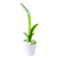 Lampe de bureau plante rechargeable à tige flexible