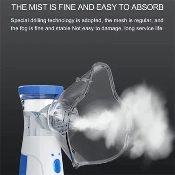 Nébuliseur portable à membrane avec masques enfant et adulte