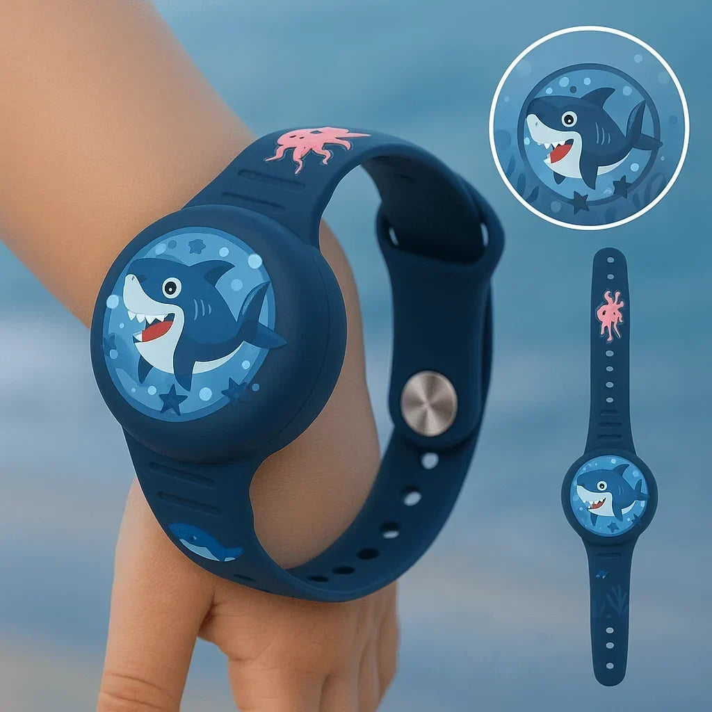 Bracelet enfant en silicone avec support pour AirTag