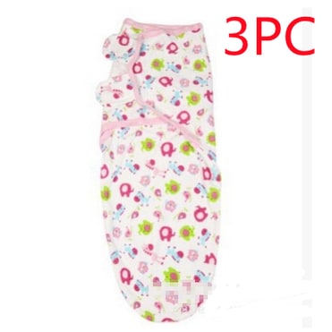 Couverture d'emmaillotage bébé en coton à rabats réglables