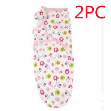 Couverture d'emmaillotage bébé en coton à rabats réglables