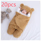 Couverture enveloppante bébé à capuche et jambes séparées