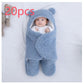 Couverture enveloppante bébé à capuche et jambes séparées
