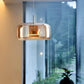 Suspension LED en verre translucide à hauteur réglable