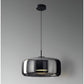 Suspension LED en verre translucide à hauteur réglable