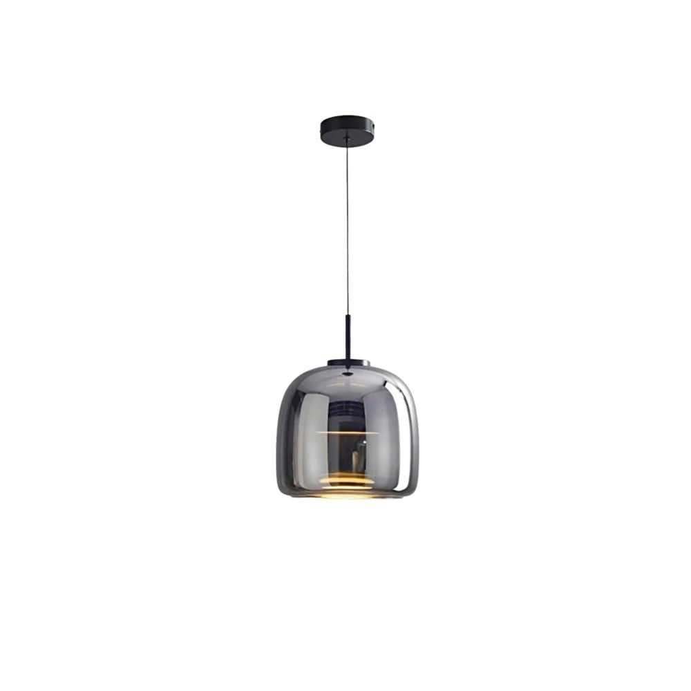Suspension LED en verre translucide à hauteur réglable