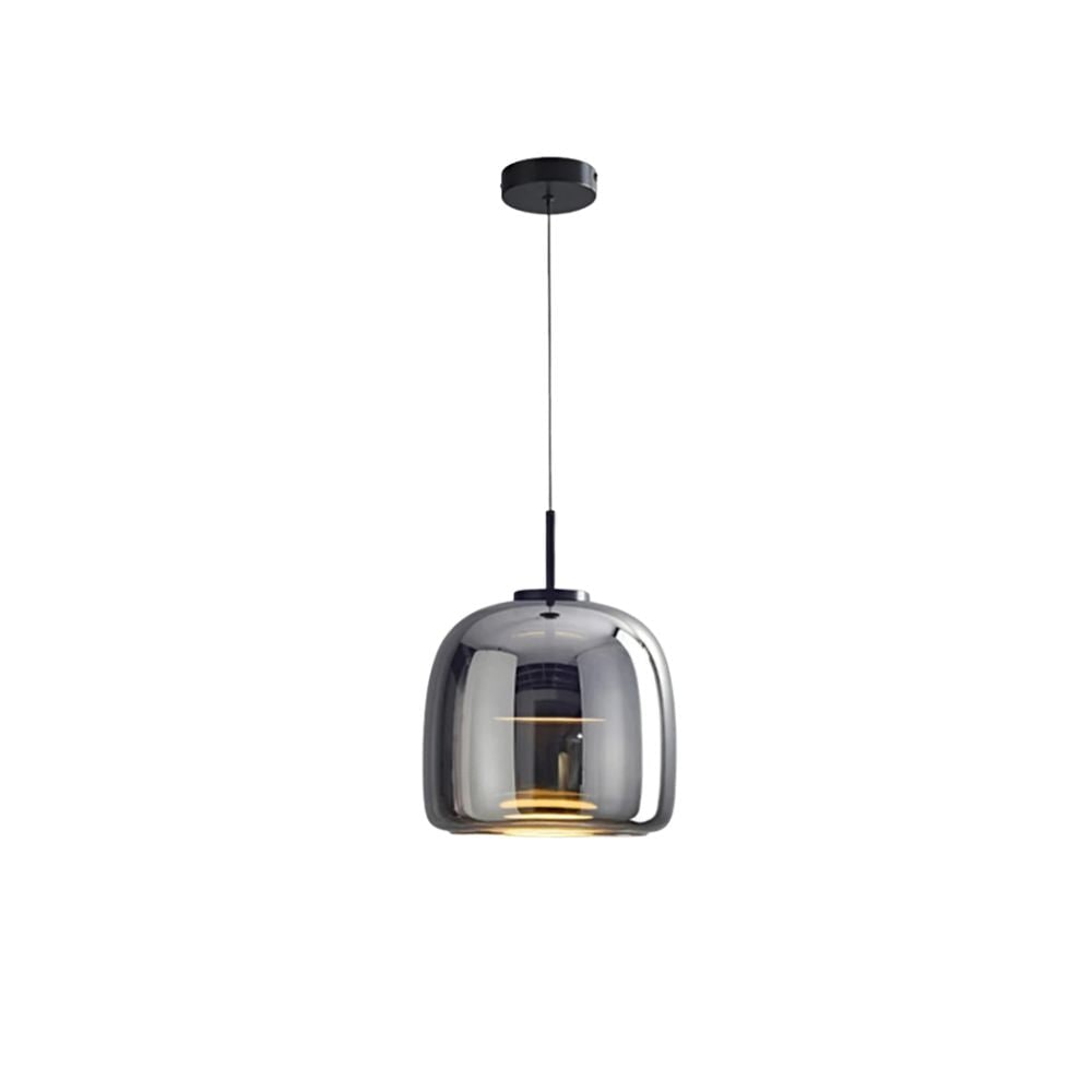 Suspension LED en verre translucide à hauteur réglable