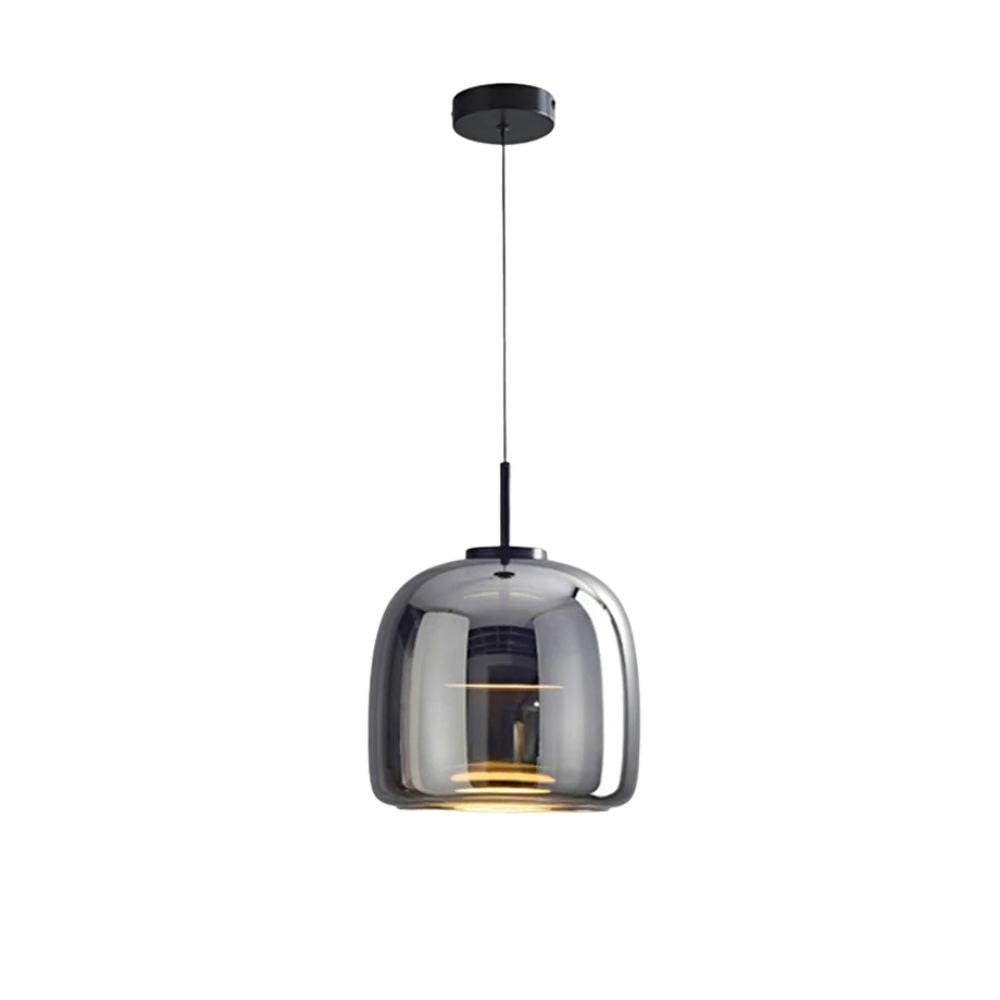Suspension LED en verre translucide à hauteur réglable