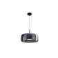 Suspension LED en verre translucide à hauteur réglable