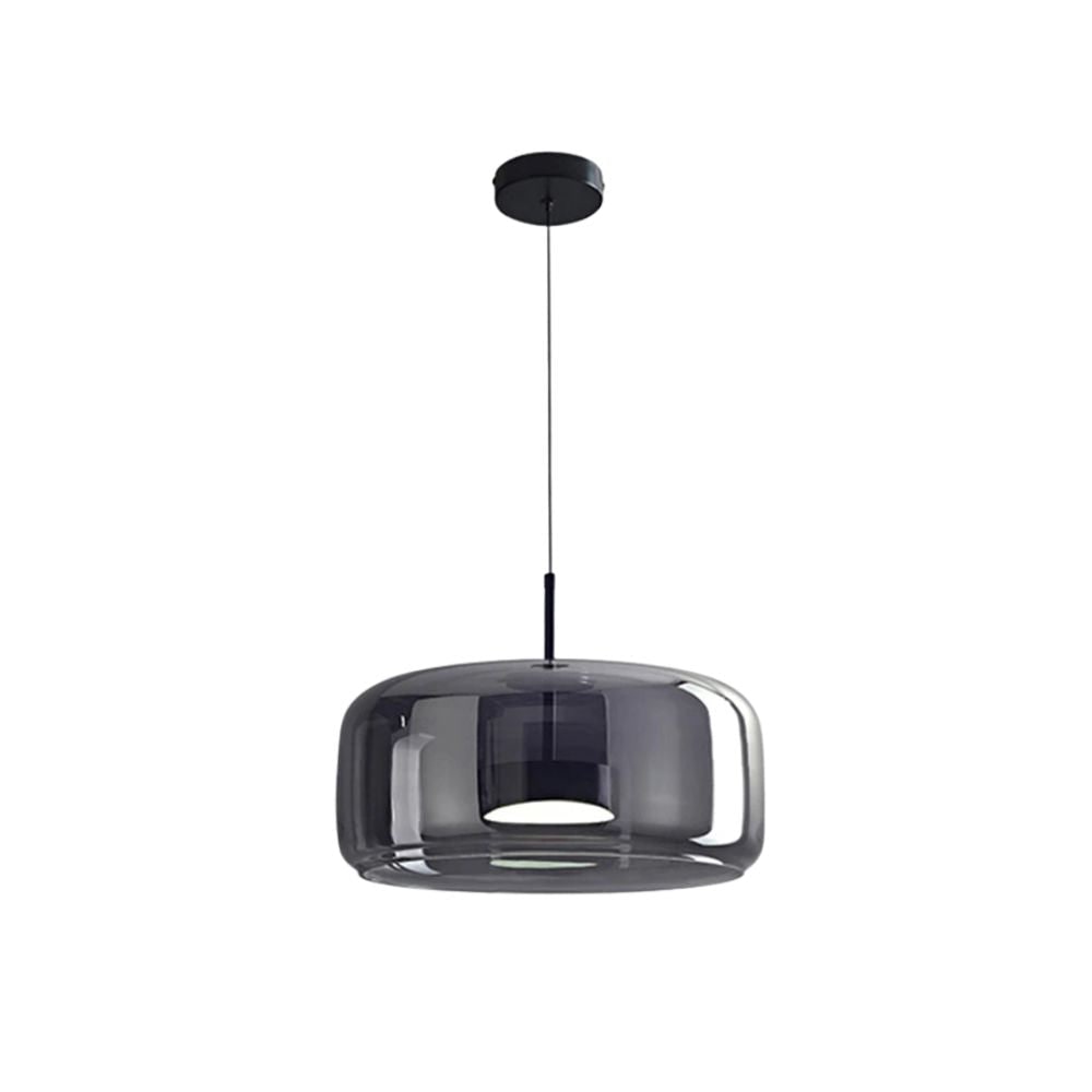 Suspension LED en verre translucide à hauteur réglable