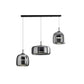 Suspension LED en verre translucide à hauteur réglable