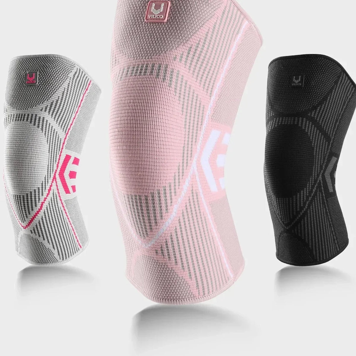 Genouillère élastique en maille respirante avec bande silicone