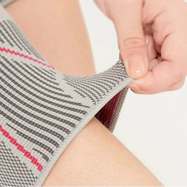 Genouillère élastique en maille respirante avec bande silicone