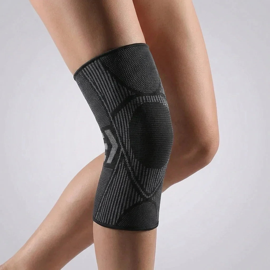 Genouillère élastique en maille respirante avec bande silicone