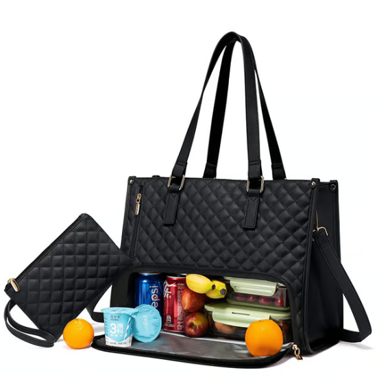 Sac pour ordinateur 15,6 pouces avec compartiment repas isotherme