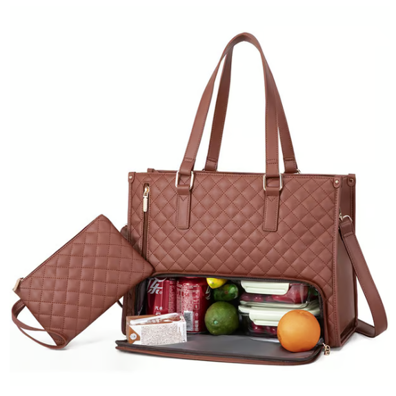 Sac pour ordinateur 15,6 pouces avec compartiment repas isotherme