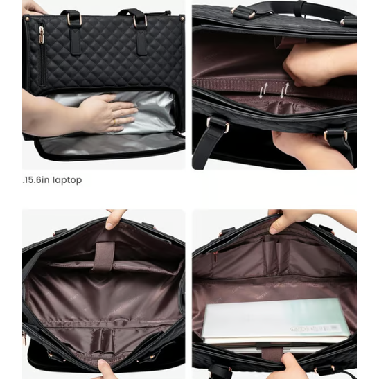 Sac pour ordinateur 15,6 pouces avec compartiment repas isotherme