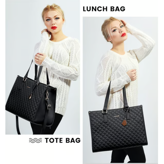 Sac pour ordinateur 15,6 pouces avec compartiment repas isotherme