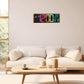 Grande horloge murale LED RVB avec double alarme
