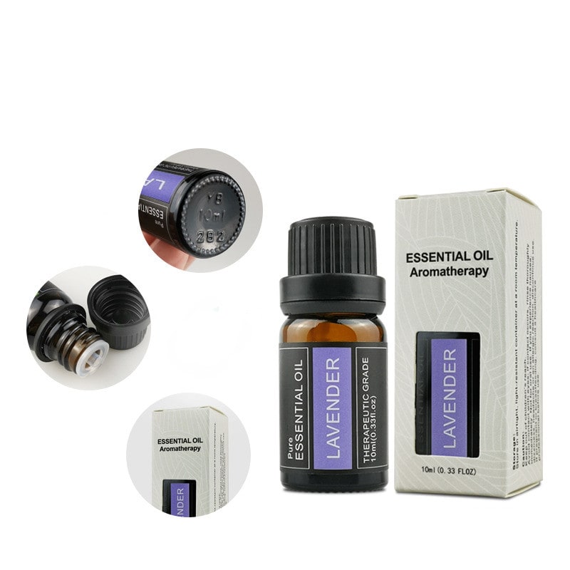 Huile essentielle pour diffuseur en flacon ambré, 10 ml