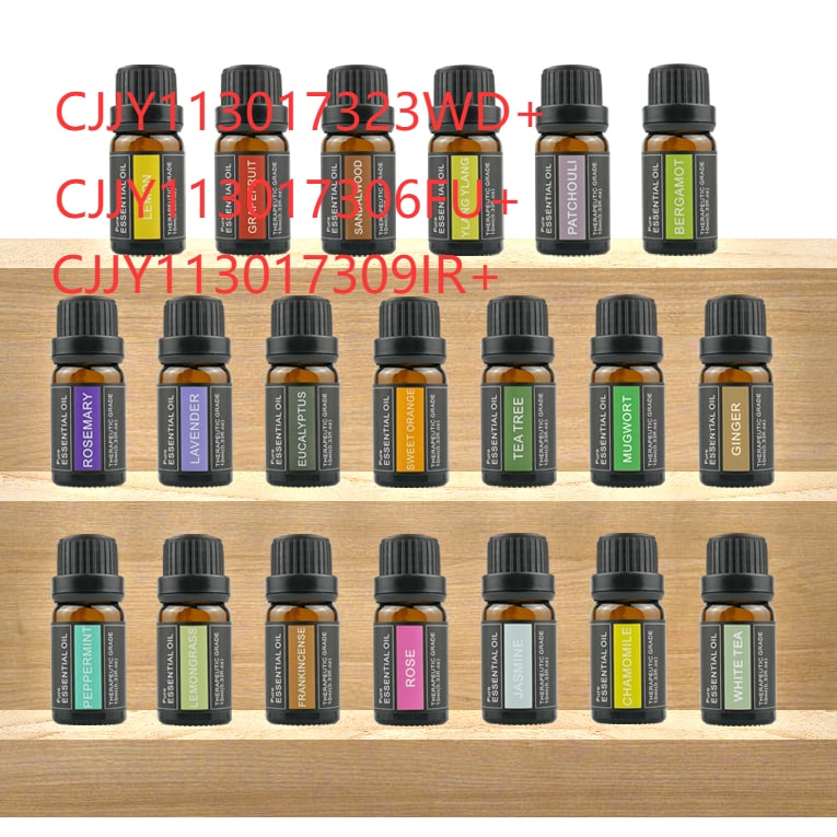 Huile essentielle pour diffuseur en flacon ambré, 10 ml
