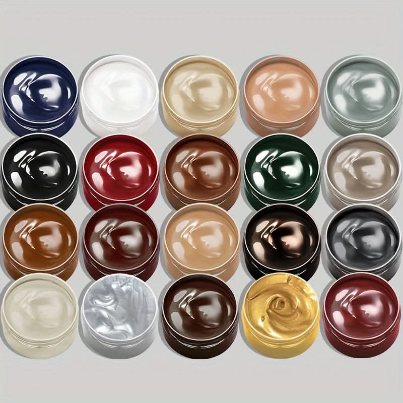Crème de recoloration pour cuir et similicuir avec applicateur