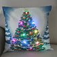 Housse de coussin de Noël lumineuse à LED, 45 × 45 cm