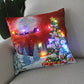 Housse de coussin de Noël lumineuse à LED, 45 × 45 cm