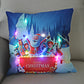 Housse de coussin de Noël lumineuse à LED, 45 × 45 cm