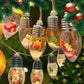 Guirlande LED de Noël à ampoules décoratives avec figurines