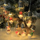 Guirlande LED de Noël à ampoules décoratives avec figurines