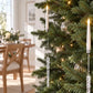 Bougies LED de sapin à suspendre avec ornements décoratifs