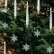 Bougies LED de sapin à suspendre avec ornements décoratifs