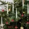 Bougies LED de sapin à suspendre avec ornements décoratifs