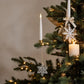 Bougies LED de sapin à suspendre avec ornements décoratifs