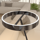 Lampadaire LED à tête annulaire orientable et télécommande