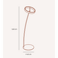 Lampadaire LED à tête annulaire orientable et télécommande