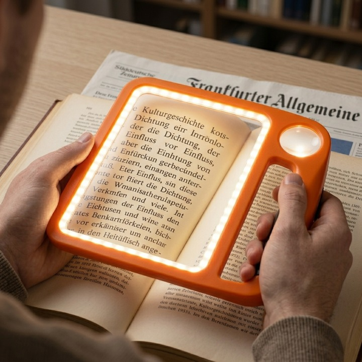 Loupe de lecture à 48 LED et double grossissement
