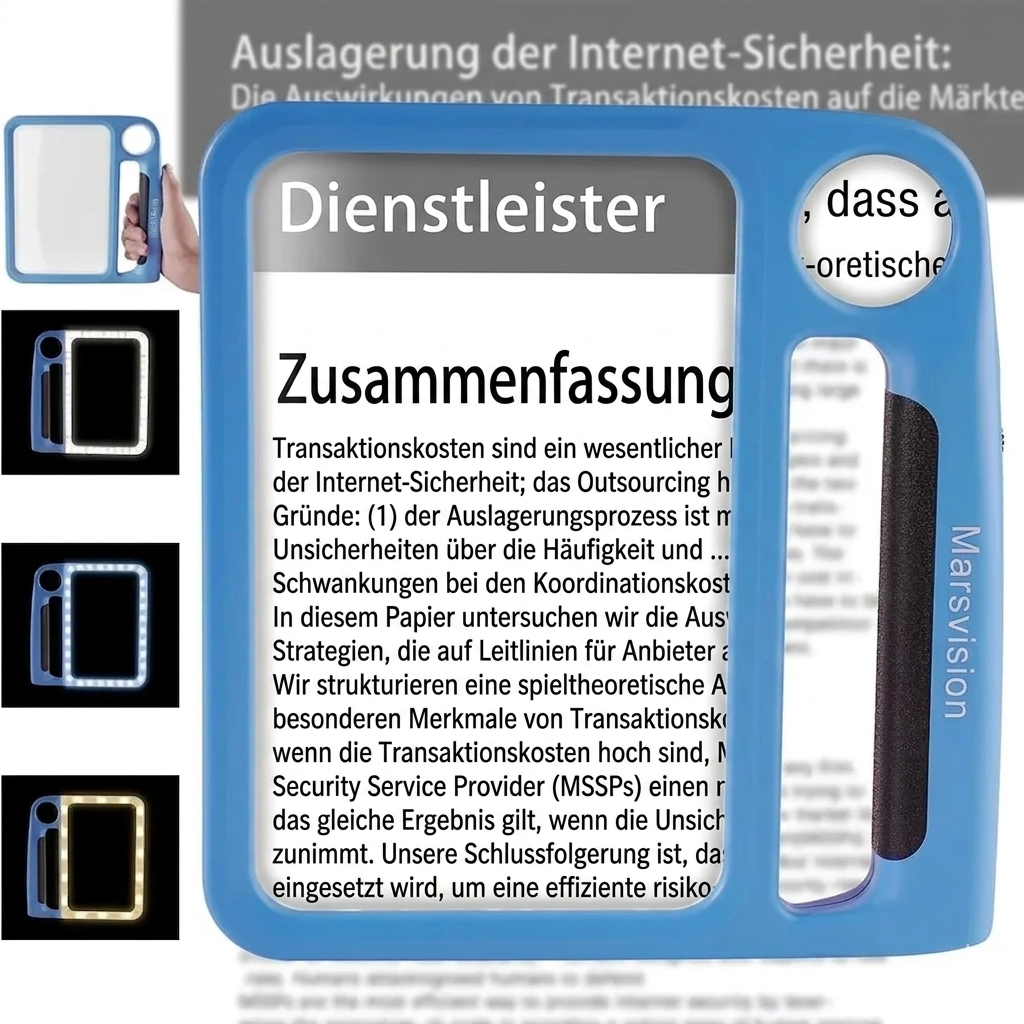 Loupe de lecture à 48 LED et double grossissement