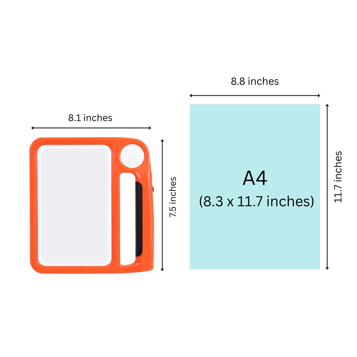 Loupe de lecture à 48 LED et double grossissement