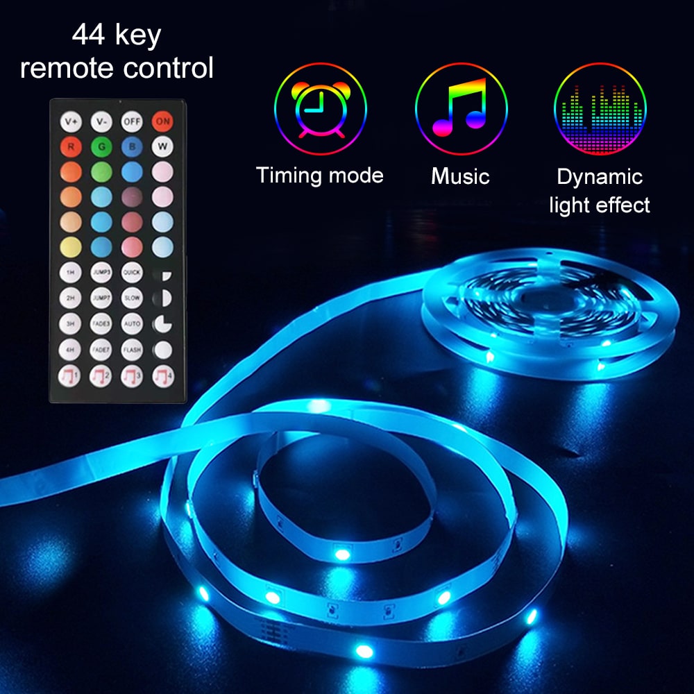 Kit de quatre rubans LED RVB avec télécommande 44 touches