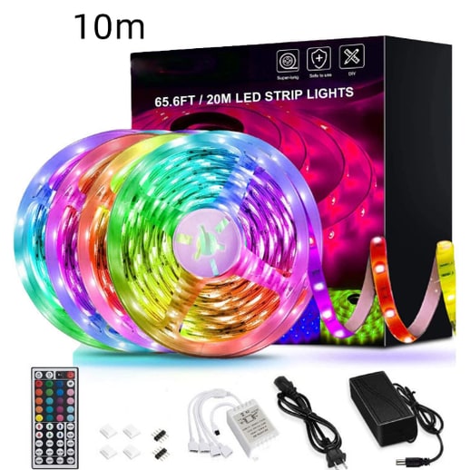 Kit de quatre rubans LED RVB avec télécommande 44 touches