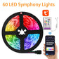 Ruban LED RVB de 5 m avec télécommande et commande mobile