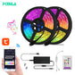 Ruban LED RVB de 5 m avec télécommande et commande mobile
