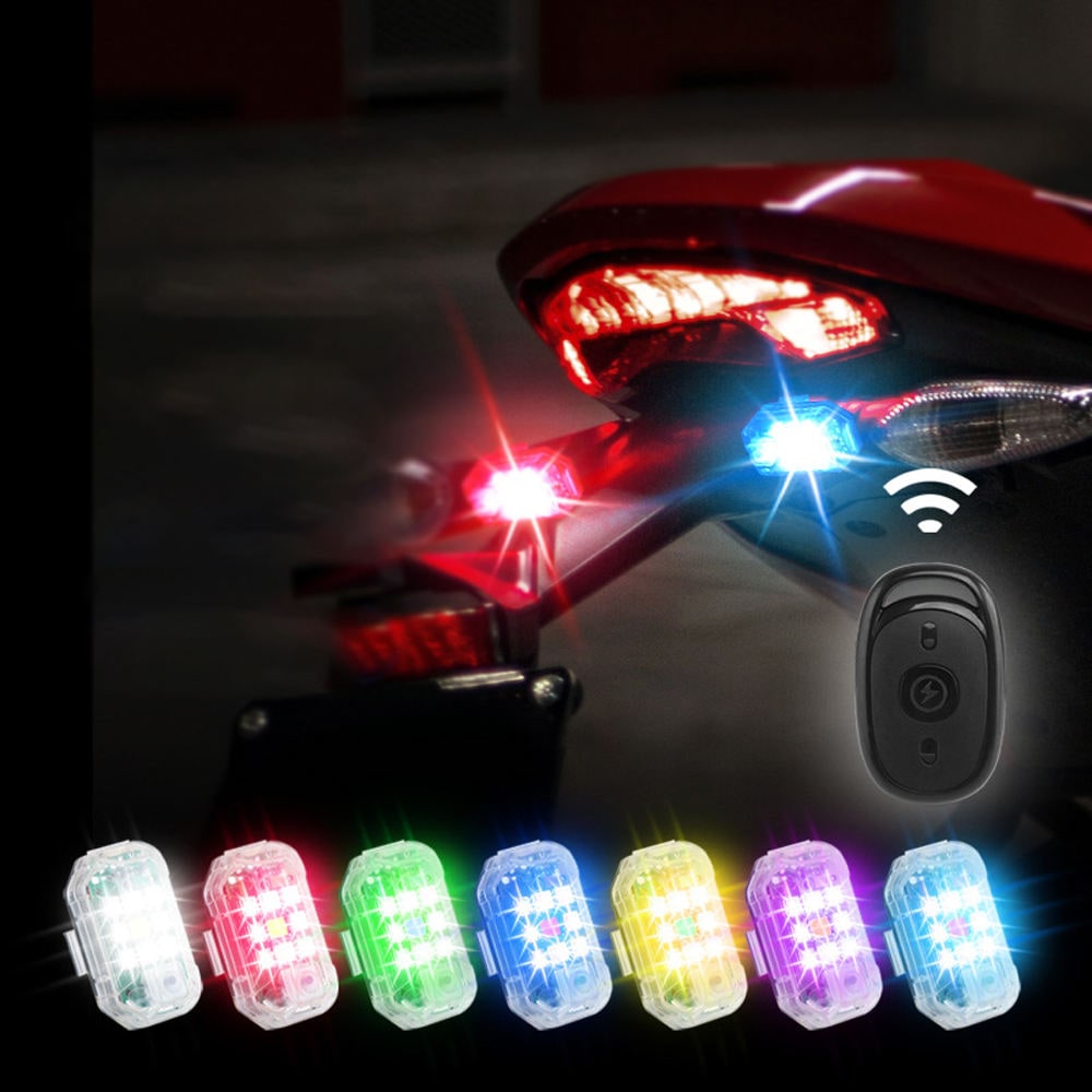 Feu LED rechargeable à télécommande pour fixation arrière