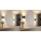Applique LED semi-cylindrique à éclairage haut et bas