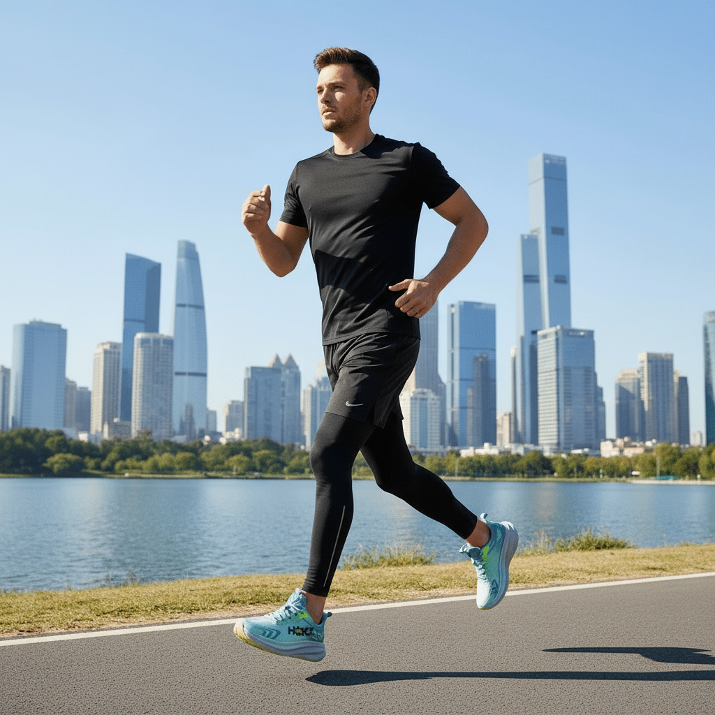 Chaussures de sport à lacets en maille avec semelle en mousse