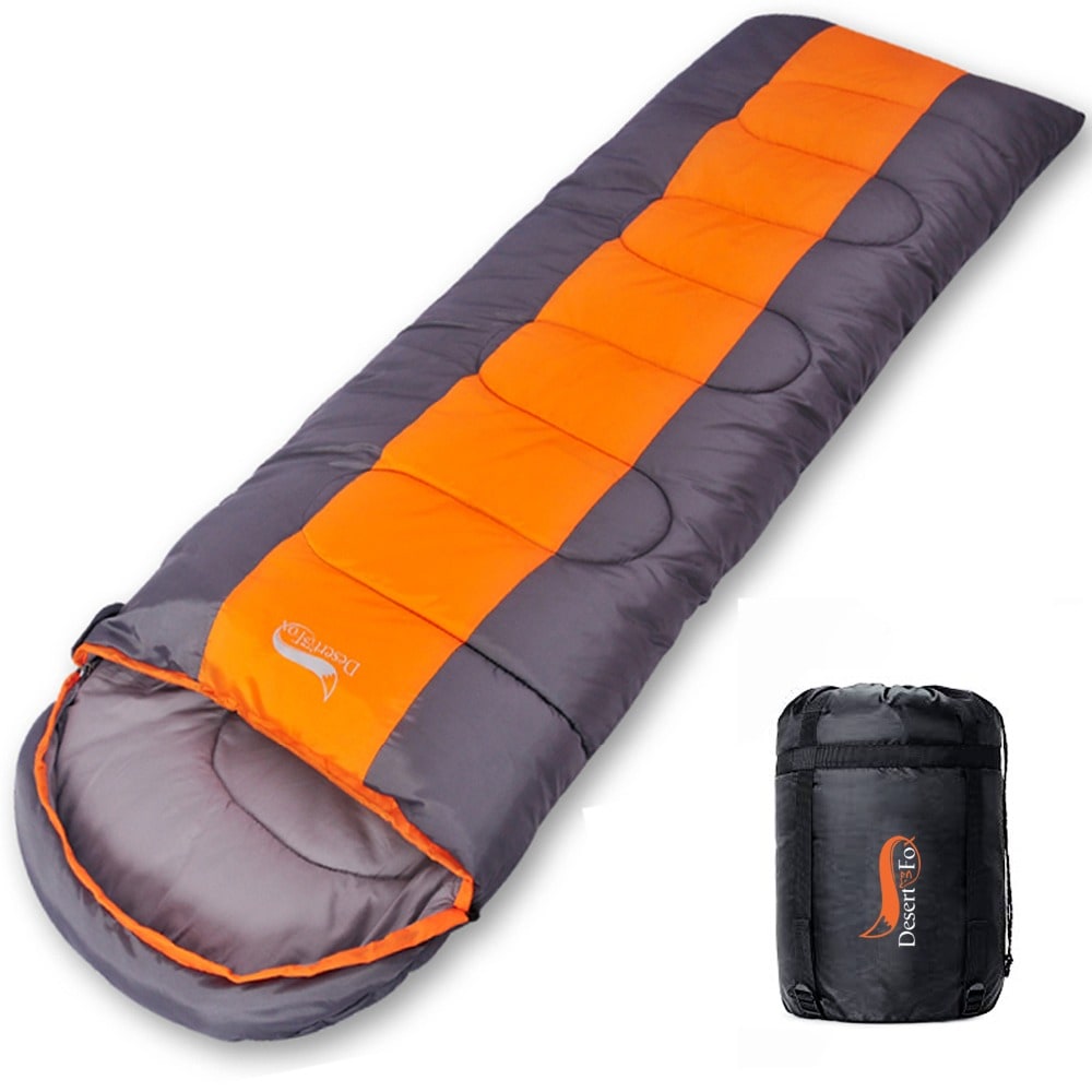 Sac de couchage à capuche avec housse de compression