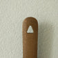 Chausse-pied long en bois avec support mural magnétique