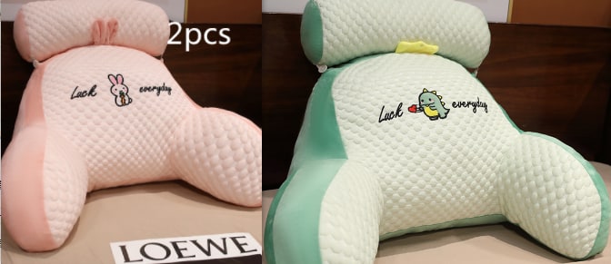 Coussin de lecture avec accoudoirs et appui-nuque amovible